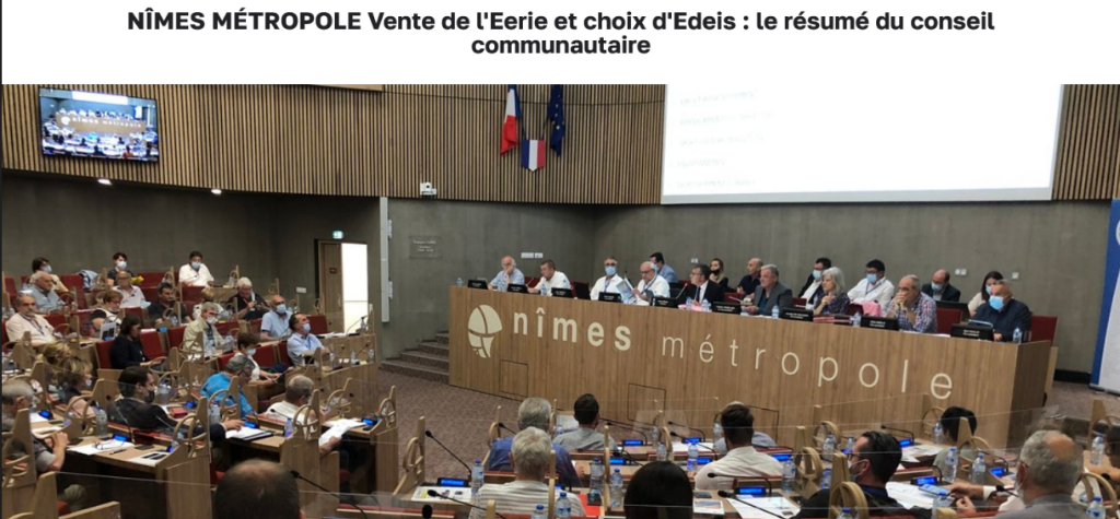 NÎMES MÉTROPOLE Vente de l'Eerie